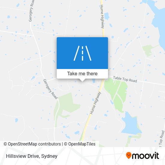 Hillsview Drive map