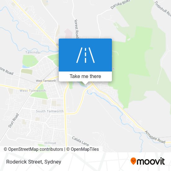Roderick Street map