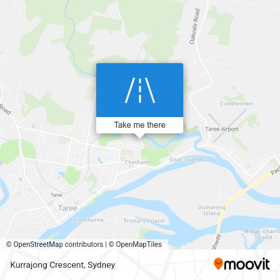 Kurrajong Crescent map