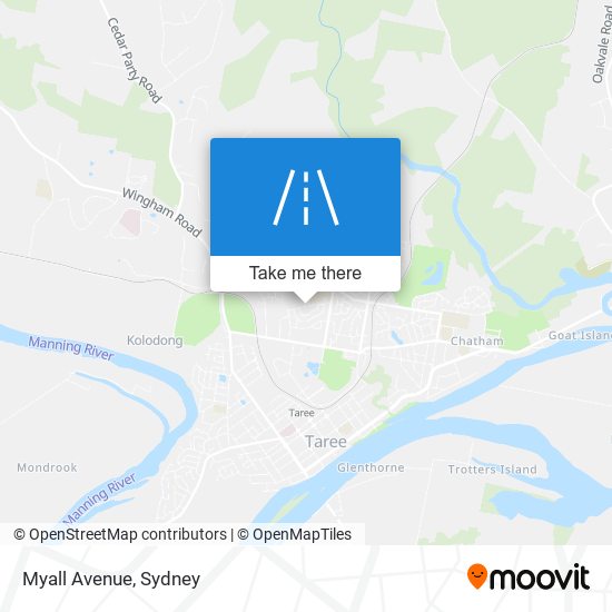 Mapa Myall Avenue