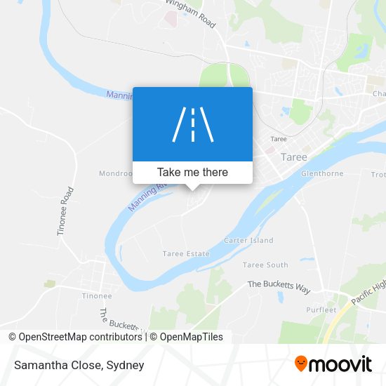 Samantha Close map