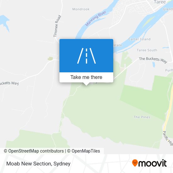 Moab New Section map