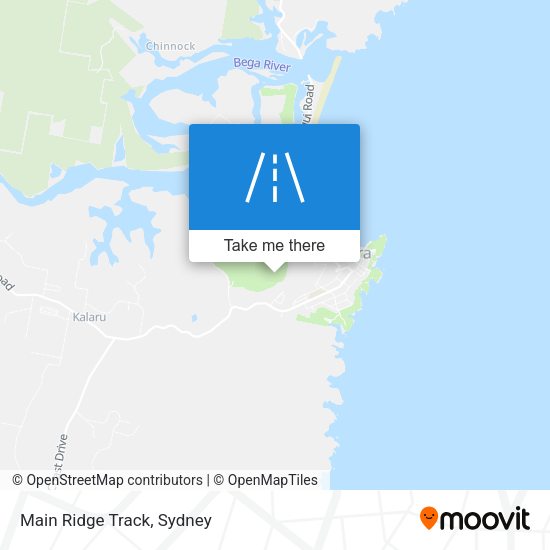 Main Ridge Track map