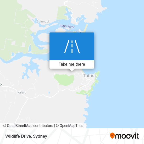 Wildlife Drive map