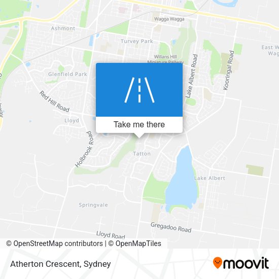 Atherton Crescent map