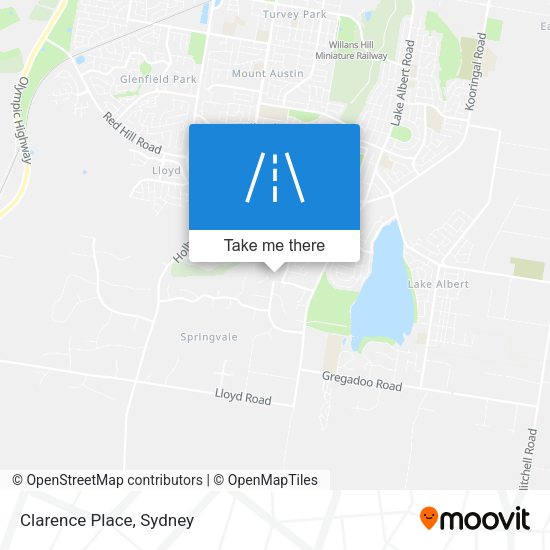 Clarence Place map