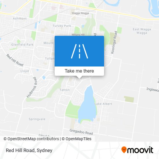 Mapa Red Hill Road