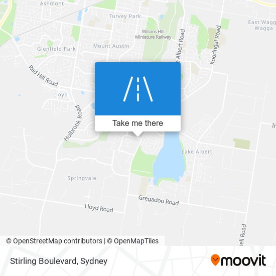 Mapa Stirling Boulevard