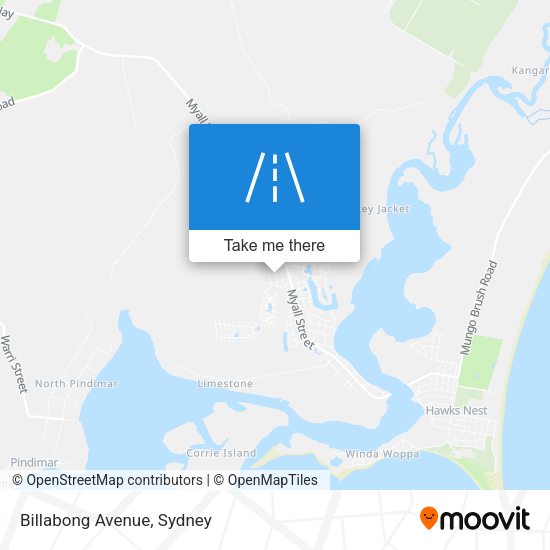 Billabong Avenue map