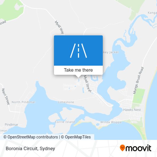 Boronia Circuit map