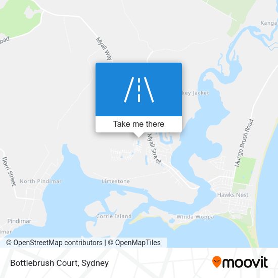 Bottlebrush Court map