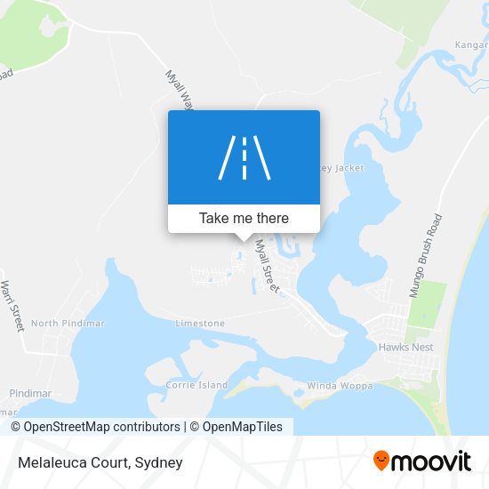Melaleuca Court map
