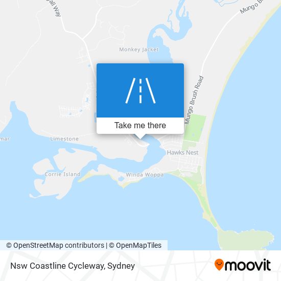 Mapa Nsw Coastline Cycleway