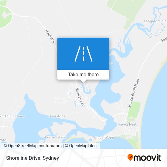 Shoreline Drive map