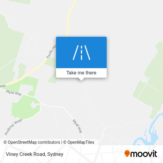 Viney Creek Road map