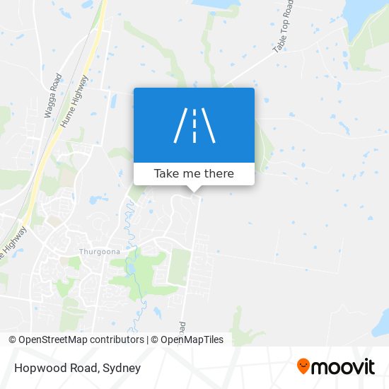 Hopwood Road map