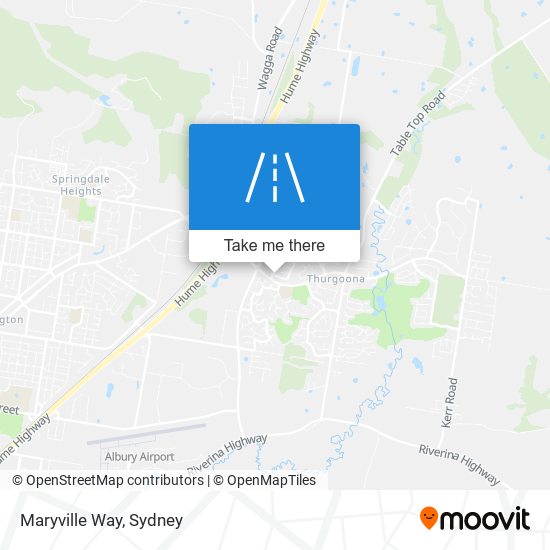 Mapa Maryville Way
