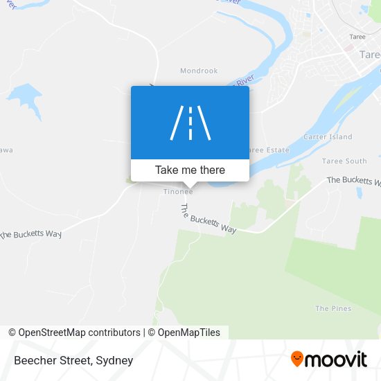 Beecher Street map