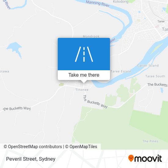 Peveril Street map