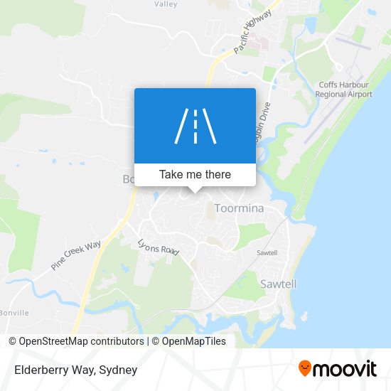 Elderberry Way map