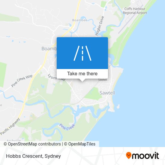 Hobbs Crescent map