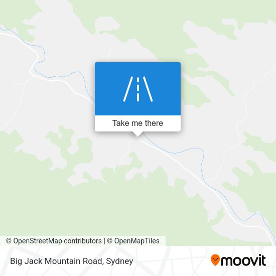 Big Jack Mountain Road map