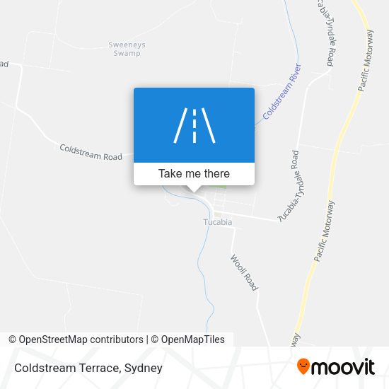Coldstream Terrace map