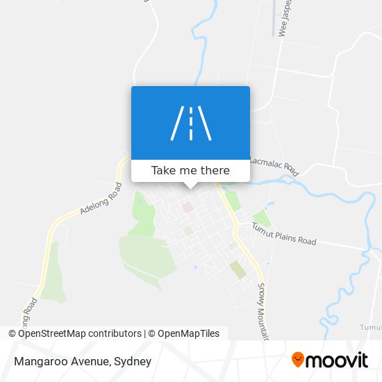 Mapa Mangaroo Avenue
