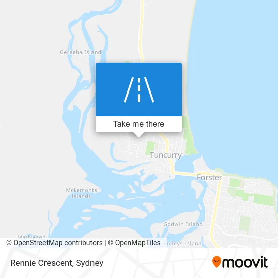 Mapa Rennie Crescent