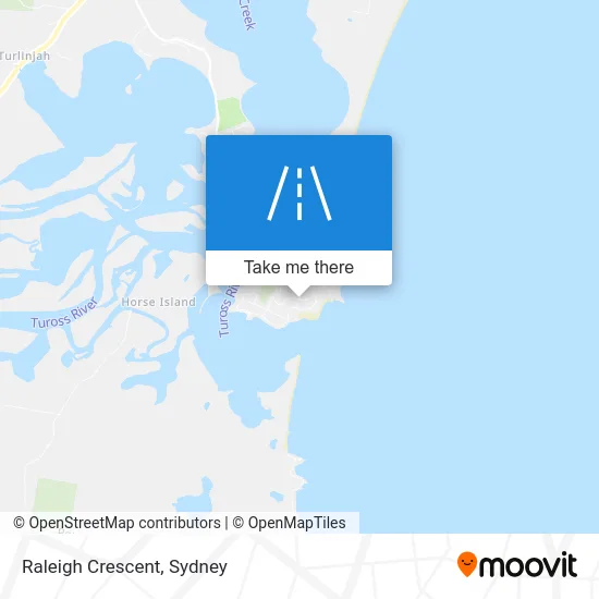 Mapa Raleigh Crescent