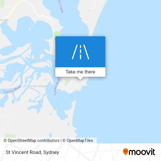 St Vincent Road map