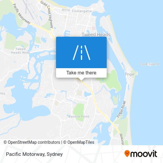 Pacific Motorway map