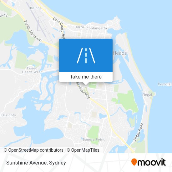 Sunshine Avenue map