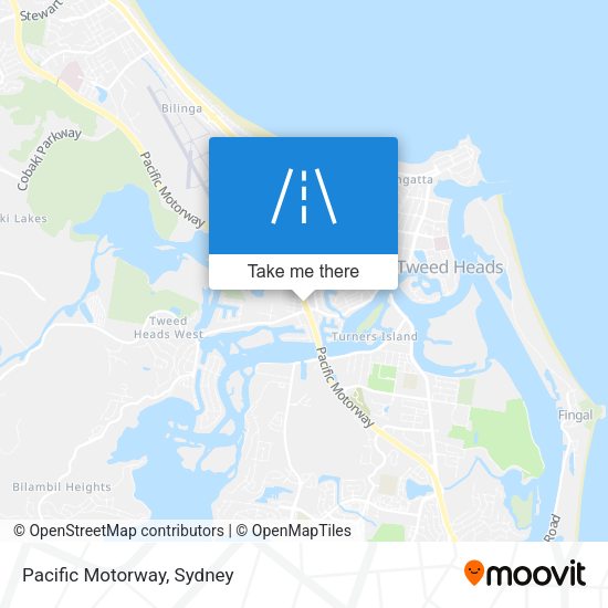 Pacific Motorway map