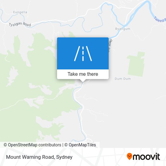 Mount Warning Road map