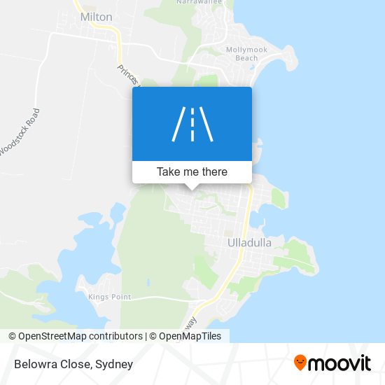 Belowra Close map