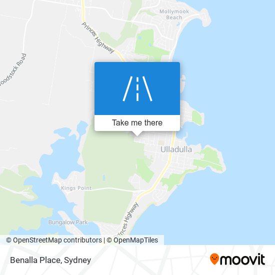 Benalla Place map