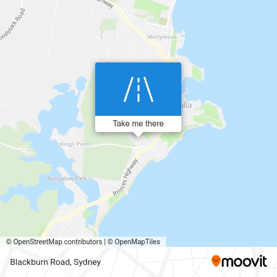 Blackburn Road map