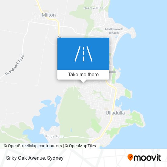 Silky Oak Avenue map