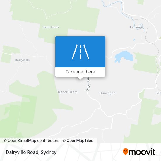 Dairyville Road map