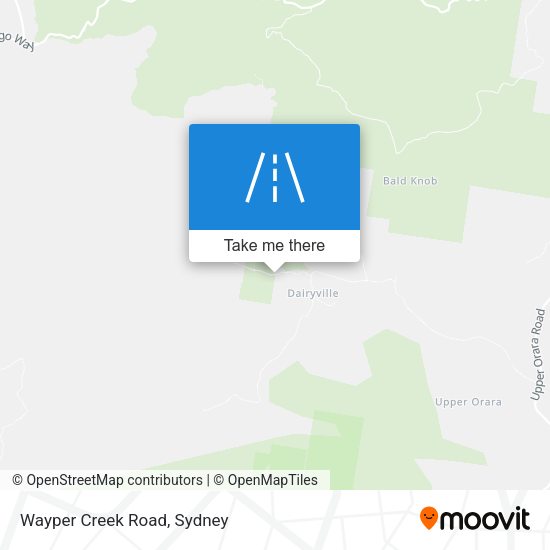 Wayper Creek Road map