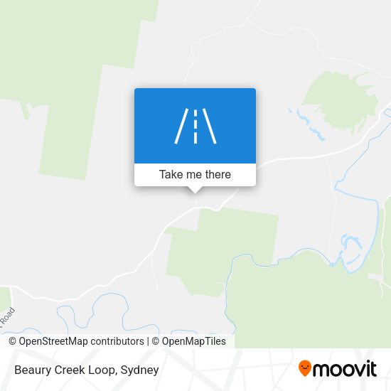 Beaury Creek Loop map
