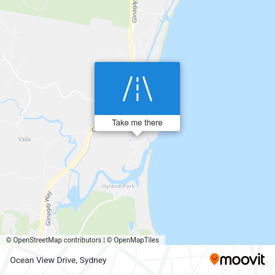 Ocean View Drive map