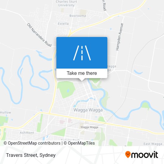 Travers Street map