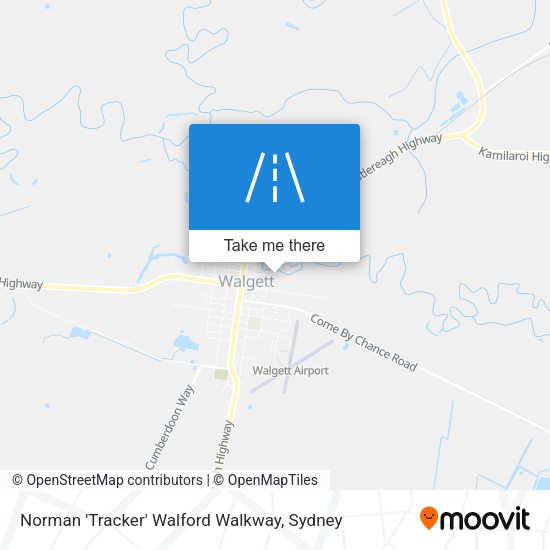 Norman 'Tracker' Walford Walkway map