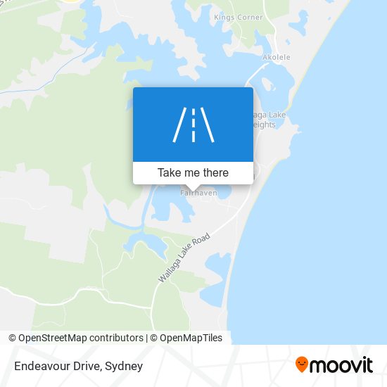 Mapa Endeavour Drive