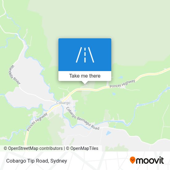 Cobargo Tip Road map