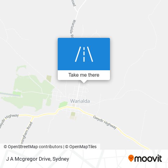 J A Mcgregor Drive map