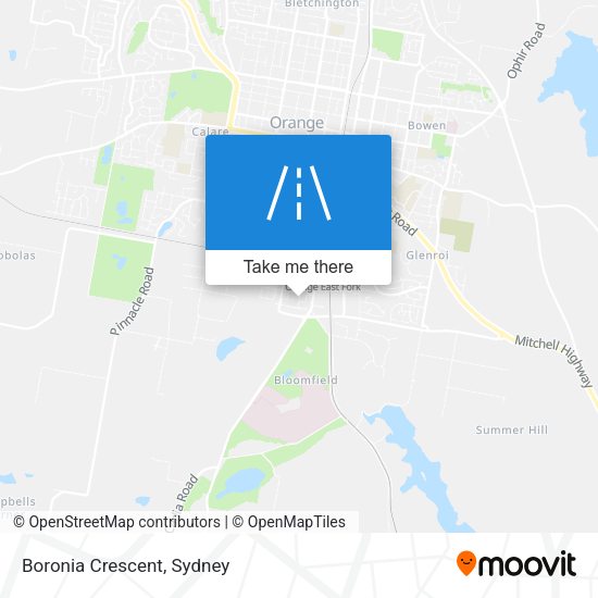 Boronia Crescent map