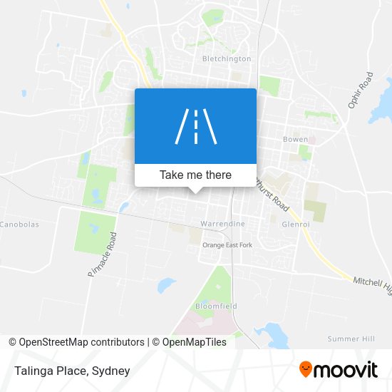 Talinga Place map